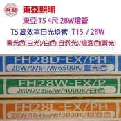 東亞 T5 28W(4尺) 日光燈管(FH28D/W/L-EX/PH/T15)