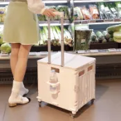 全品屋戶外露營便攜家用小拉車小推車摺疊購物車擺攤手拖車取快遞買菜車