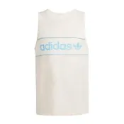【adidas 愛迪達】NY Tank 男 背心 運動 休閒 復古 經典 三葉草 棉質 米(IU0191)