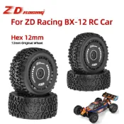 ZD Racing 2PCS RC 汽車輪胎橡膠輪胎適用於大多數 12 毫米六角遙控車和 1/12 ZD Racing 