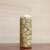 菊花石 珊瑚玉 個人印章 圓章 天然色澤 刻印免費 0400