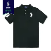 【RALPH LAUREN】【POLO】RL男童款POLO衫左白大馬黑 F01191212-05