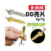 (店+)DD亮片 5g/7g 路亞假餌 假餌 米諾 金屬 vib 鱸魚 遠投 三本鉤 spoon 旋轉亮片 岸拋