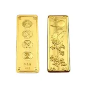 (熊貓金)黃金金條大展鴻圖千足金20g