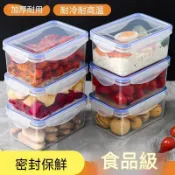 48出貨 創購 廚房冰箱加厚保鮮盒食品級微波耐熱飯盒蔬菜水果收納盒冷凍密封盒