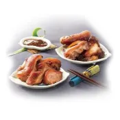 【海鴻飯店】好運豬腳麵線1組(豬腳940g+麵線220g+醬料255g/組)