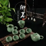 吉宅良品 【可打統編】龍泉御茗青瓷茶道功夫茶具套裝陶瓷整套茶具茶海汝窯紫砂冰裂茶具