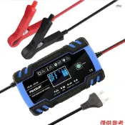全新 FOXSUR 12V 24V 脈衝修復充電器,帶 LCD 顯示屏摩托車和汽車電池充電器 AGM WET LeadA