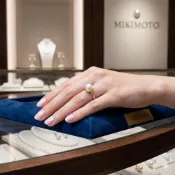 歲月淬鍊 MIKIMOTO 14K金 8.1mm Akoya 珍珠古董戒指