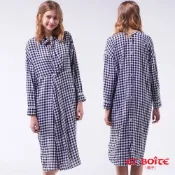 BLUE WAY ET BOiTE 箱子-2WAY超長版黑白格襯衫（M碼）