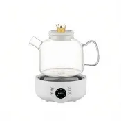 【Felsted 菲仕德】多功能全自動玻璃養生壺 1.5L/智慧款單壺+底座 煮茶器 花茶壺 煎藥壺 辦公室快煮壺