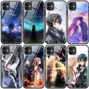 刀劍神域手機殼適用蘋果14 13 12桐人iPhone15玻琍x xr愛麗絲iPhone6s 7 8 plus動漫