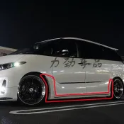 朵朵✌適用大霸王普瑞維亞PREVIA/ESTIMA ACR50改裝側裙 門板大包圍底裙