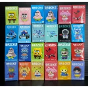 (◕ᴥ◕)BRICKS 美少女戰士 海綿寶寶 派大星 瑪利歐 賽羅 白雪公主 解壓玩具 積木