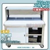 🙌免運費🙌全新【3尺/4尺/5尺/6尺吧台(內2層)門鎖.輪】120吧檯/工作台/工作吧台/飲料吧檯//不銹鋼工作櫥櫃