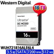 【MR3C】缺貨 含稅 WD Ultrastar DC HC550 16TB WUH721816ALE6L4 硬碟