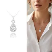【AURORA 歐羅拉】GIA 50分 水滴形鑽石  D color  SI2  天然鑽石 鑽墜 項鍊 淚光之心
