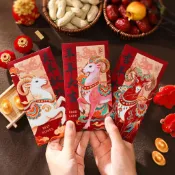 臺灣現/貨🍓羊年紅包批發2027年新年紅包袋卡通紅包拜年壓歲包千元包利是封