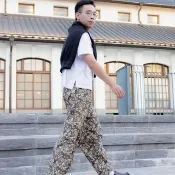 印度蓋染工藝純棉 長褲 －木芙蓉