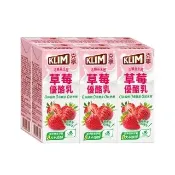 【KLIM 克寧】草莓優酪乳198mlx6入(保久乳；潔淨標章、八大不添加)