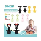 (店+)【Bumkins】新色上市 Bumkins 迪士尼寶寶矽膠湯叉組(米奇/米妮/維尼/KITTY) 矽膠餐具 學習餐具-miffybaby