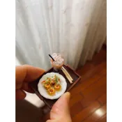 臭豆腐 夜市 台灣 珍珠奶茶 珍奶 小吃 袖珍 手作 迷你 食玩 微型 藝術 擺飾 禮物 模型 黏土 情境布置 仿真食物