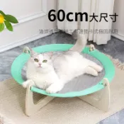 ✨新品✨寵物搖床 涼感床 寵物涼蓆床 寵物涼感窩 貓窩貓涼席 貓吊床藤編貓窩搖床 實木貓床 夏季貓窩可拆洗貓咪睡覺用 K