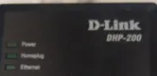 二手D-LINK 電力線網路橋接器DHP-200(只有上電測試狀況如圖當報帳零件機)