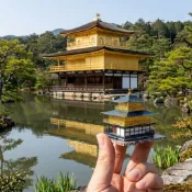 【指尖工坊】【台灣現貨】彩色版☆金閣寺☆金屬DIY拼裝模型☆3D金屬拼圖☆生日禮物    解壓 益智 送禮 擺飾 手作