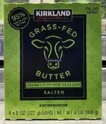 美兒小舖COSTCO好市多代購～KIRKLAND 紐西蘭草飼含鹽奶油塊(908g/盒)