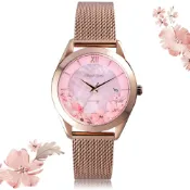 大高雄鐘錶城 Relax Time RT-106-02 wwiinngg聯名合作 海棠輕夢 女士時尚腕錶 38mm｜樂天領券現折★全館特惠中★指定刷卡回饋10% 美的三次方 治裝激推