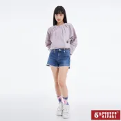 【5th STREET】 女裝 無領圍打摺外套-淡紫 (510600)
