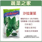 (店+)【蔬菜之家】A51.沙拉菠菜種子5克約380顆(可當生菜沙拉.炒食也非常美味.蔬菜種子葉菜類種子)