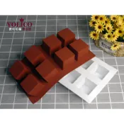 【悠立固】8連方塊矽膠模 15連立體方形矽膠模具 手工皂模具 慕斯模具 冰塊模 果凍模具 擴香石 蠟燭模