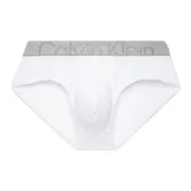 (店+)【CALVIN KLEIN】NB3298-100 雙重引力帶 純色經典提花棉質三角內褲 男款 1條裝 白色