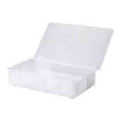(店+)*代購*IKEA GLIS 附蓋收納盒 34×21X8公分透明收納盒玩具收納文具整理盒零件分