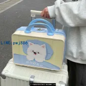 超值好物館 【台灣公司】化妝箱可掛行李箱新款大容量化妝品收納包便攜高顏值可愛旅行箱子