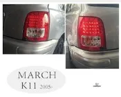 ☆小傑車燈家族☆全新日產MARCH K11 5門款LED晶鑽尾燈一顆1200元