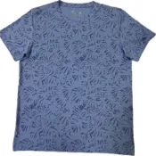 VICTORYH 涼感短袖衫 2681 印花紫藍  (M-XL)