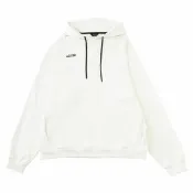 【MIZUNO 美津濃】長袖上衣 男 女 中性 帽T SPORTS STYLE 石灰白 D2TAC56302