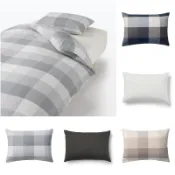 無印良品 MUJI  棉法蘭絨 枕套 枕頭套 43×63/50×70 cm用