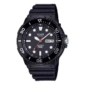 大高雄鐘錶城 CASIO卡西歐 MRW-230H-1E1V 海洋風格旋轉錶圈腕錶 黑 44.6mm｜樂天領券現折★全館特惠中★指定刷卡回饋10%