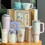 Starbucks官方正品！星巴克杯子2025浪漫海洋周年陶瓷馬克杯不銹鋼保溫隨行杯咖啡杯果汁珍奶茶奶昔茶水杯