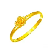 【金石盟】黃金戒指花漾女戒(0.26錢9999純金)
