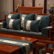 樂遊遊戶外用品館 新中式紅木沙發坐墊帶靠背羅漢床五件套古典實木家具坐墊圈椅定做 居家擺飾 居家用品