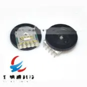 B503 50K 雙聯齒輪電位器 撥盤電位器 16*2MM  5腳 227-04831