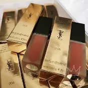 (#216#204現貨出清價)  YSL 全新推出的「黑蓋絲絨唇釉」