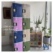 (店+)櫃子小舖 8人ABS櫃-M 把手置物櫃/員工置物櫃/收納櫃/儲物櫃/學生櫃/衣物櫃/辦公置物櫃(把手置物櫃)