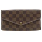 【DOKODEMO】LOUIS VUITTONPortefeuille Sarah 長版皮夾 N63209 Damier 帆布 2020 棕色 MI5220 按扣 男女通用 [二手]