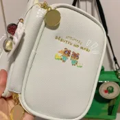 🍥新品特惠&臺灣出貨🍥卡通燒餅包女新款學生時尚款外貿筆袋ins多層化妝收納包